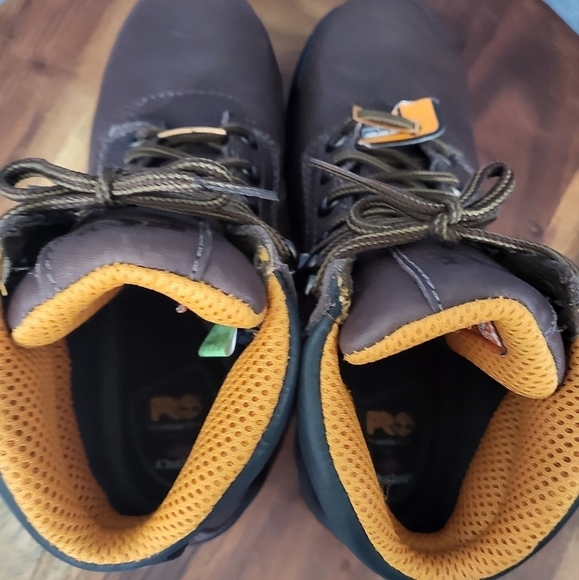 Timberland PRO Titan 6" Alloy Toe Waterproof Work Boot Brown Women's 8.0/8.5 - Picture 13 of 16